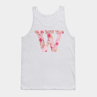 Monogram "W" in vintage rose Tank Top